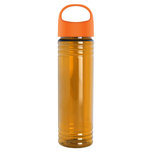 Slim Fit RPET Bottle with Oval Crest Lid - 24 oz.