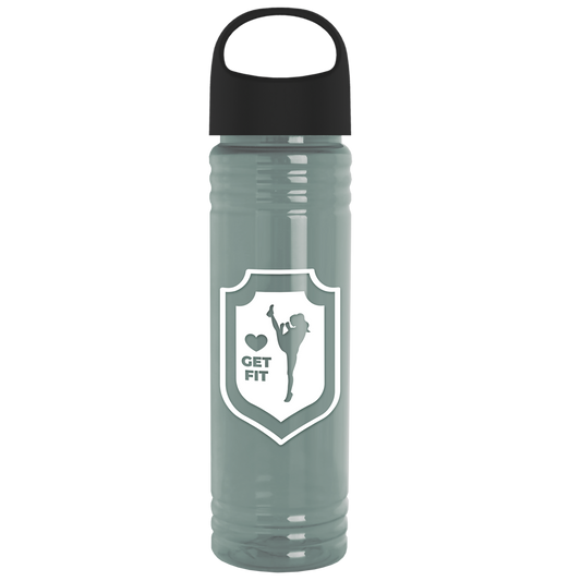 Slim Fit RPET Bottle with Oval Crest Lid - 24 oz.