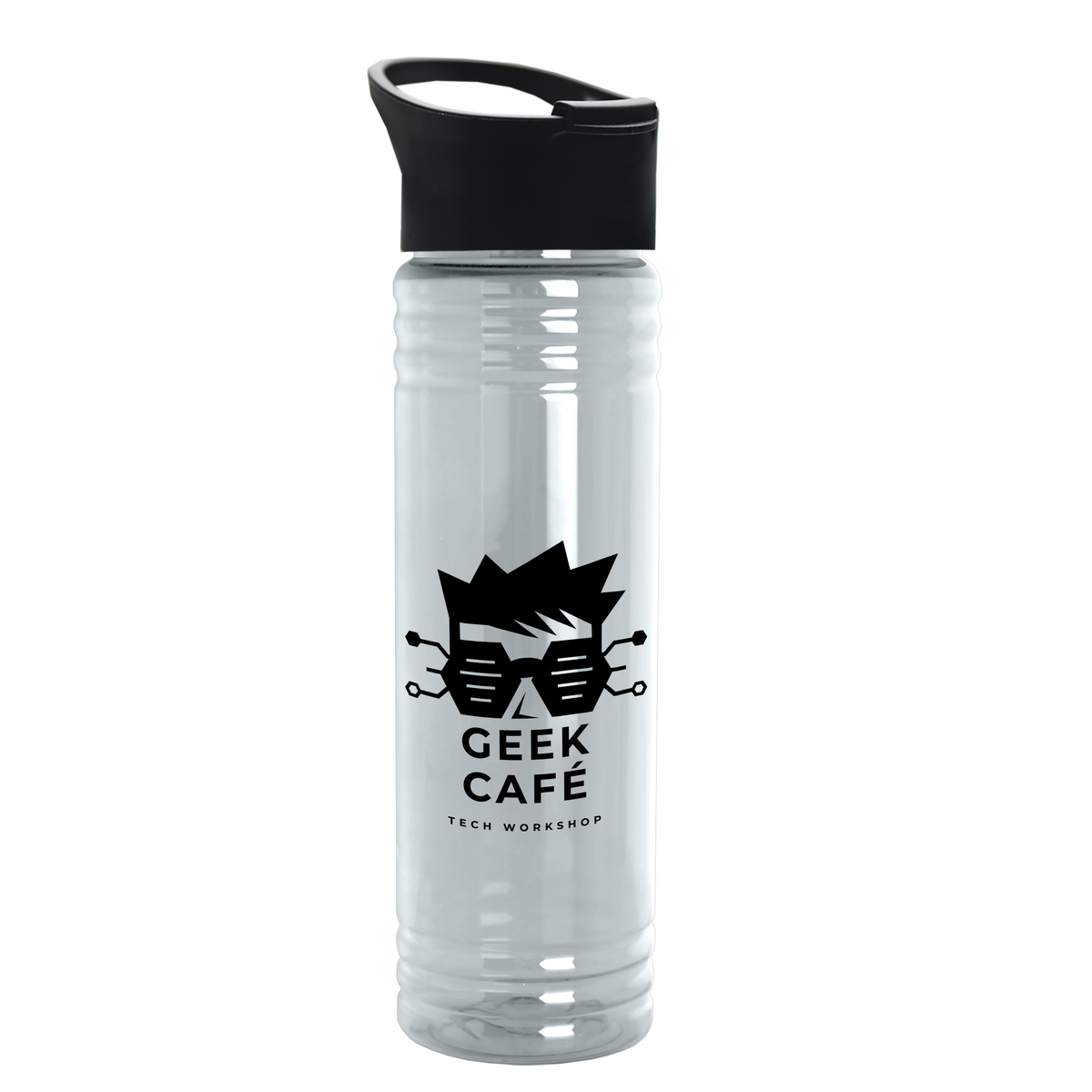 Custom logo Slim Fit RPET Bottle with Pop-Up Lid - 24 oz.