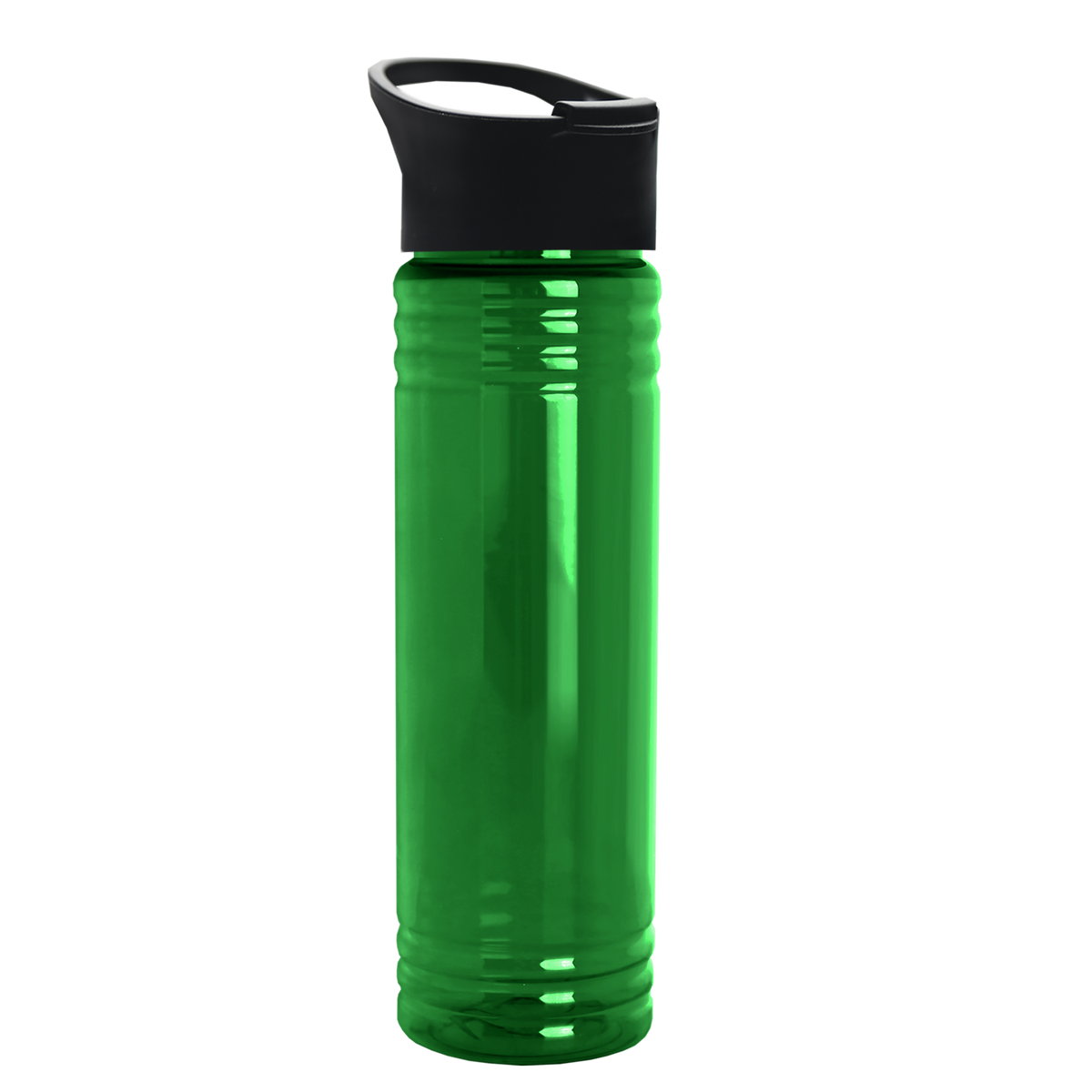 Custom logo Slim Fit RPET Bottle with Pop-Up Lid - 24 oz.