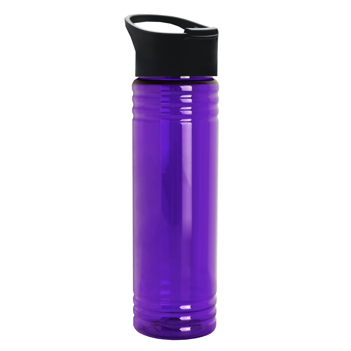Custom logo Slim Fit RPET Bottle with Pop-Up Lid - 24 oz.
