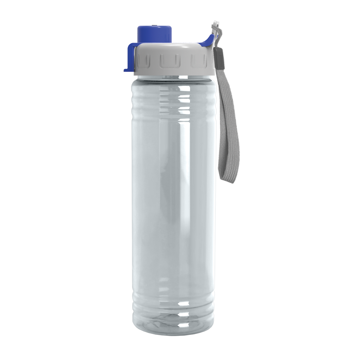 Custom logo Slim Fit RPET Bottle with Quick-Snap Lid - 24 oz.