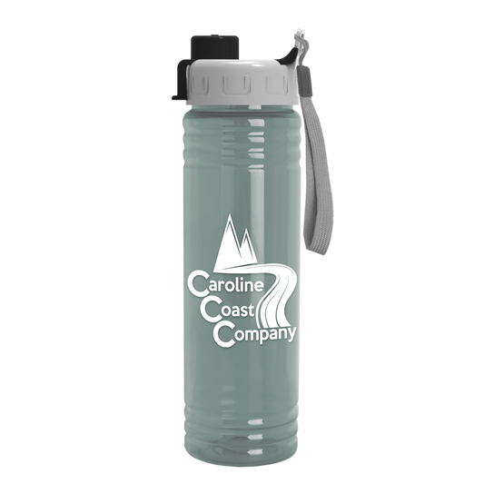 Slim Fit RPET Bottle with Quick-Snap Lid - 24 oz.