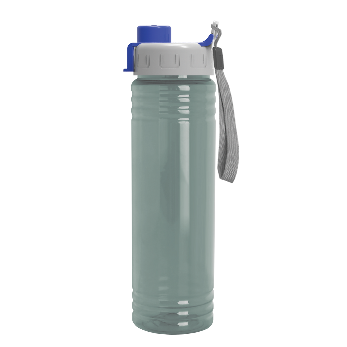 Custom logo Slim Fit RPET Bottle with Quick-Snap Lid - 24 oz.