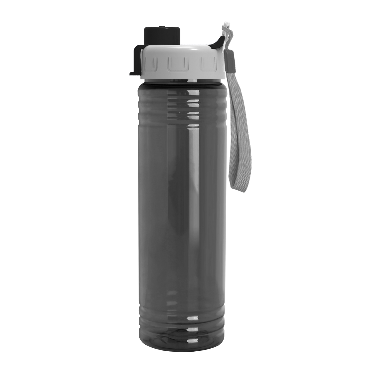 Custom logo Slim Fit RPET Bottle with Quick-Snap Lid - 24 oz.