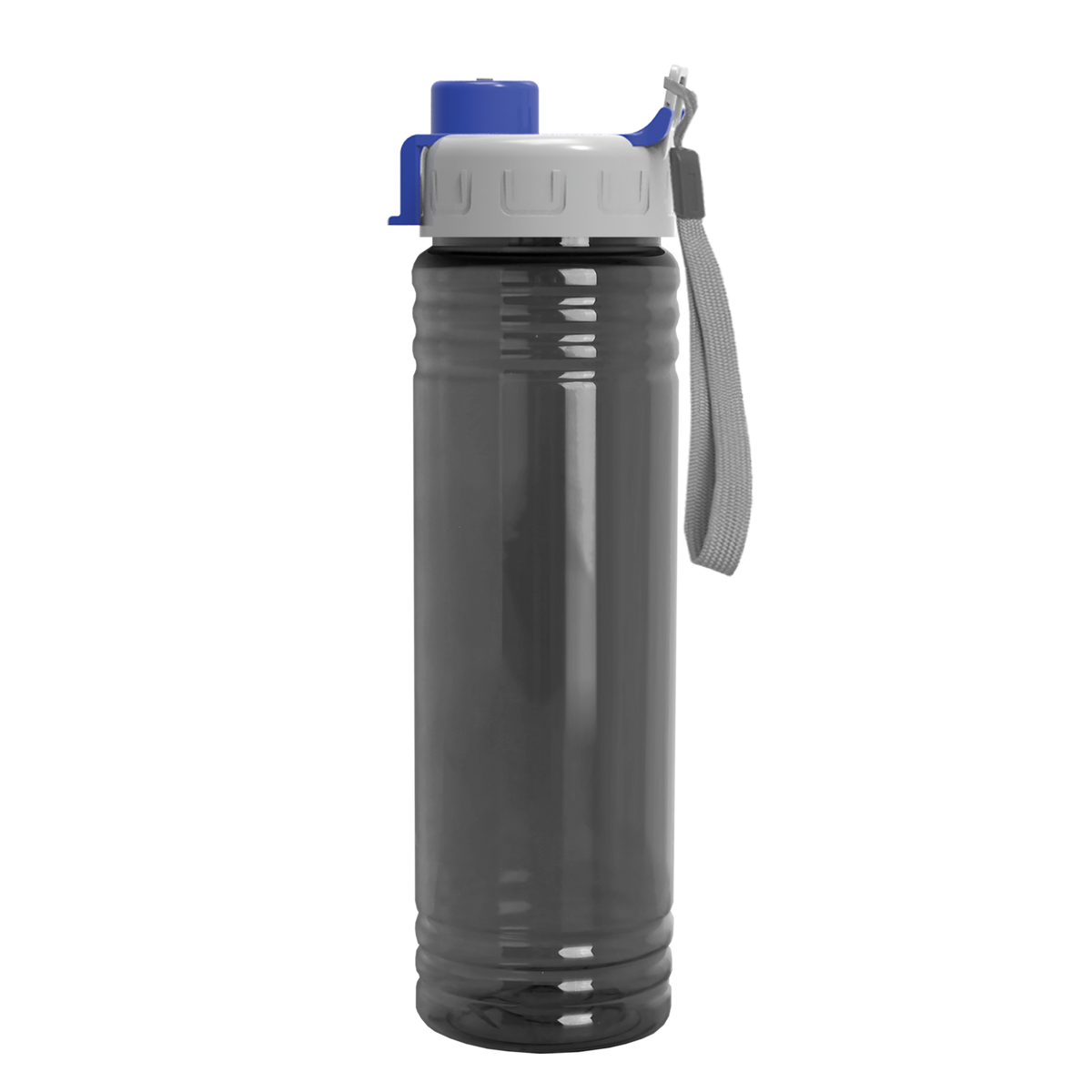 Custom logo Slim Fit RPET Bottle with Quick-Snap Lid - 24 oz.