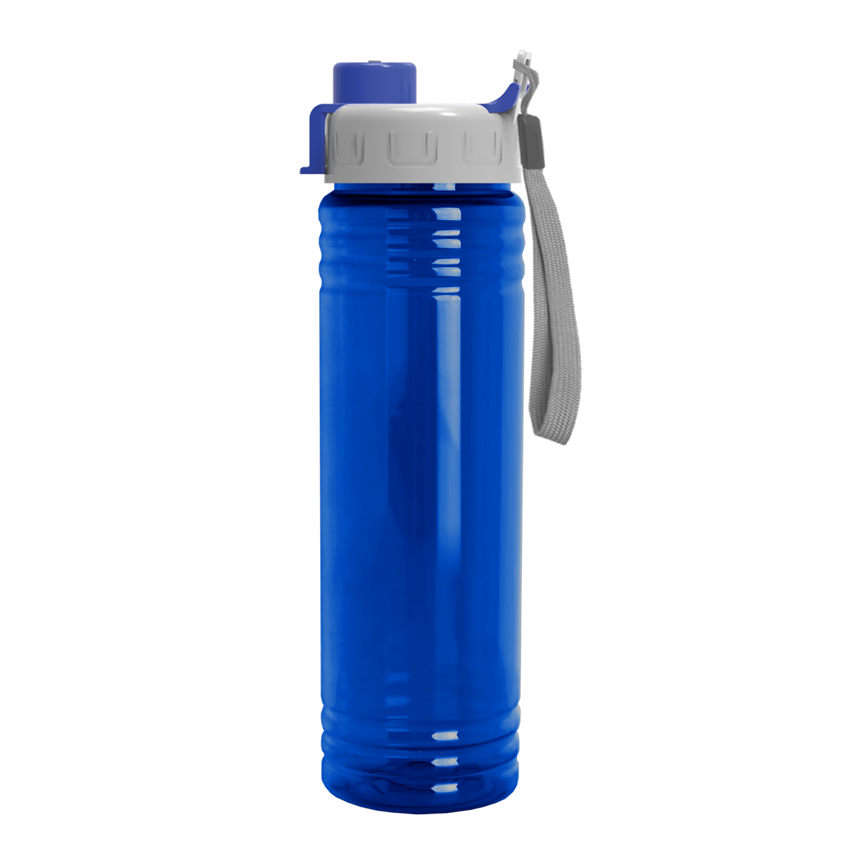 Custom logo Slim Fit RPET Bottle with Quick-Snap Lid - 24 oz.
