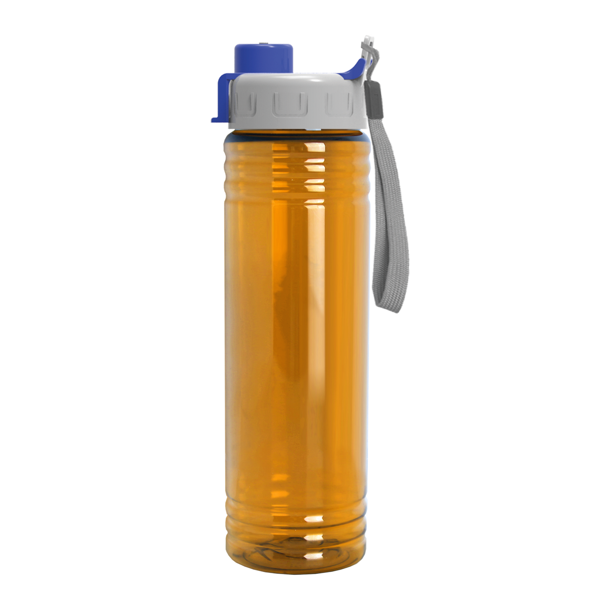 Custom logo Slim Fit RPET Bottle with Quick-Snap Lid - 24 oz.