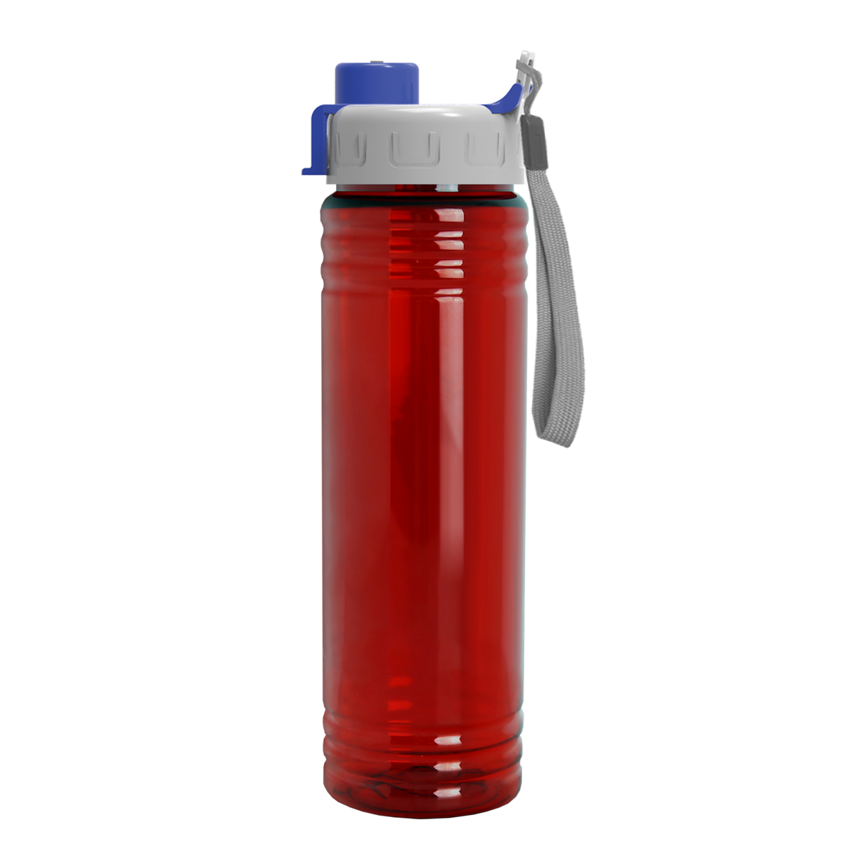 Custom logo Slim Fit RPET Bottle with Quick-Snap Lid - 24 oz.