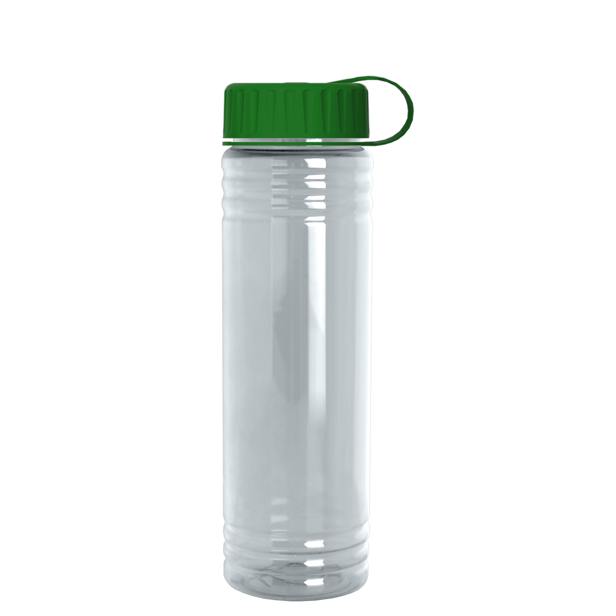 Custom logo Slim Fit RPET Bottle with Tethered Lid - 24 oz.
