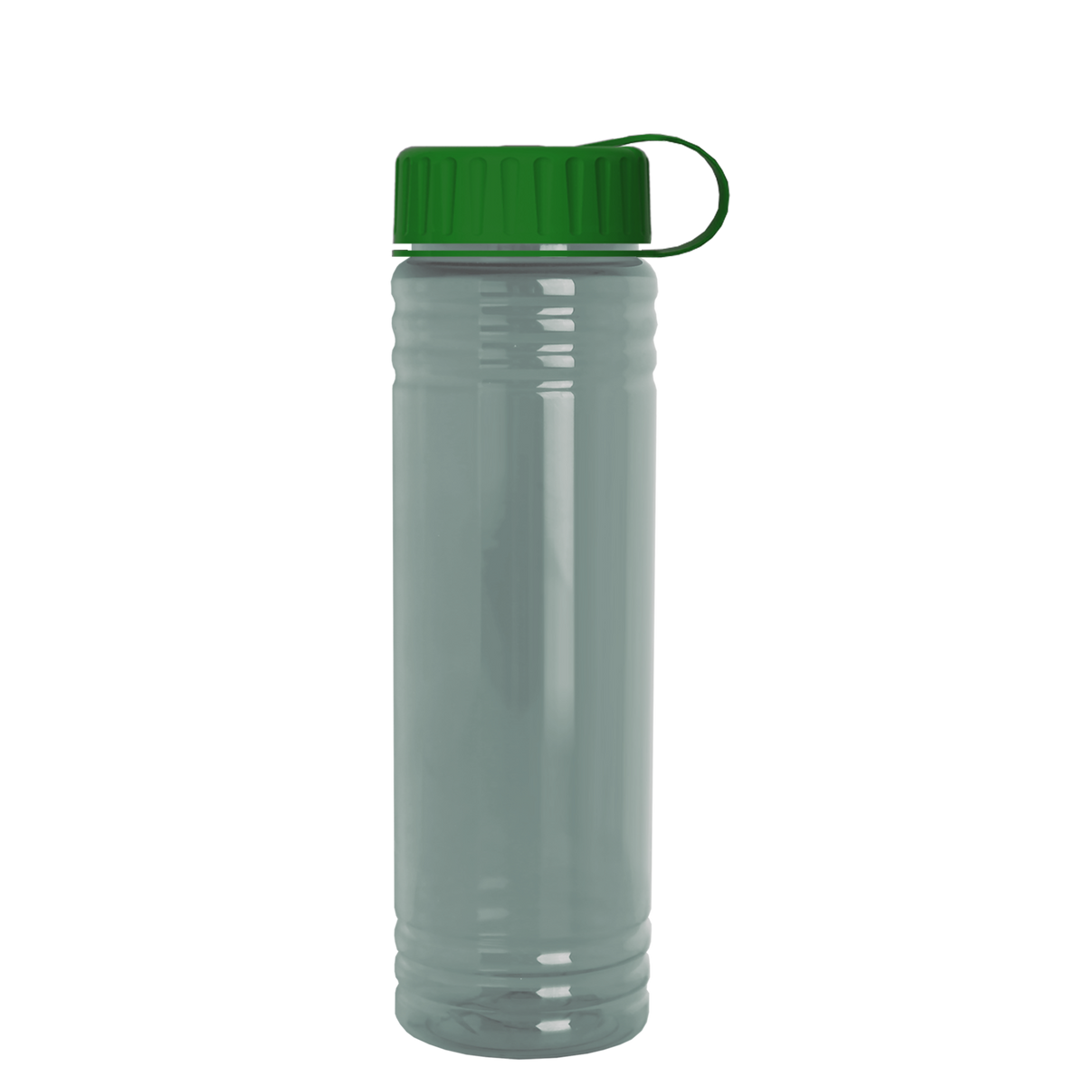 Custom logo Slim Fit RPET Bottle with Tethered Lid - 24 oz.