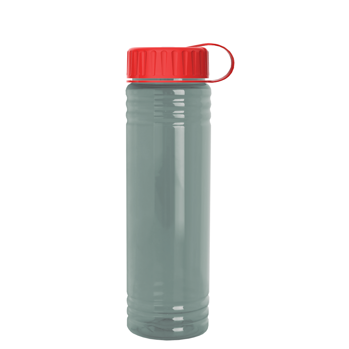 Custom logo Slim Fit RPET Bottle with Tethered Lid - 24 oz.