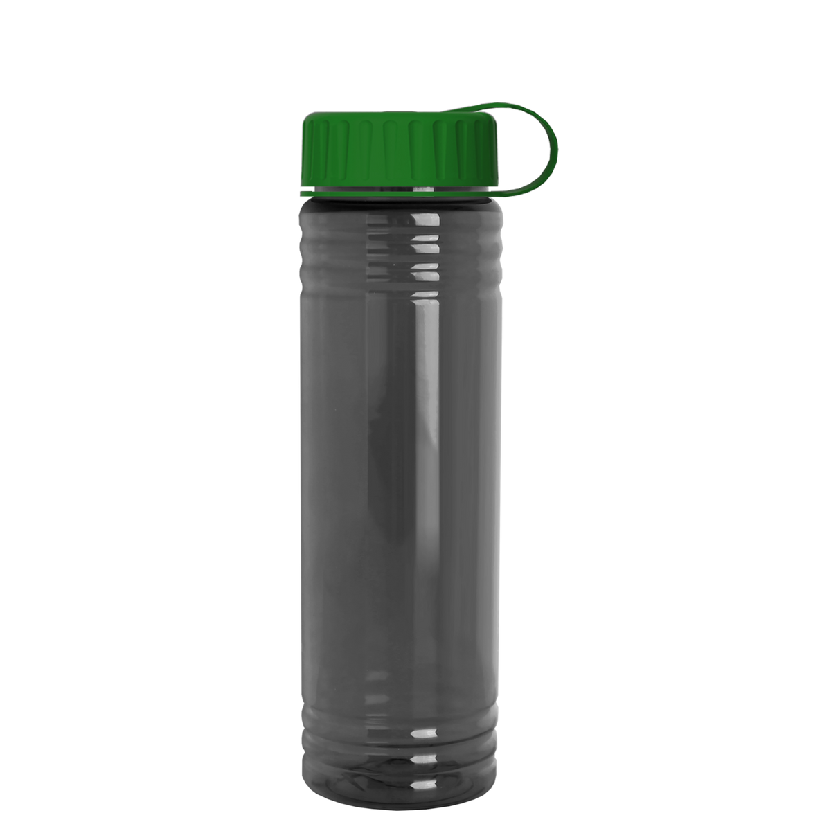 Custom logo Slim Fit RPET Bottle with Tethered Lid - 24 oz.