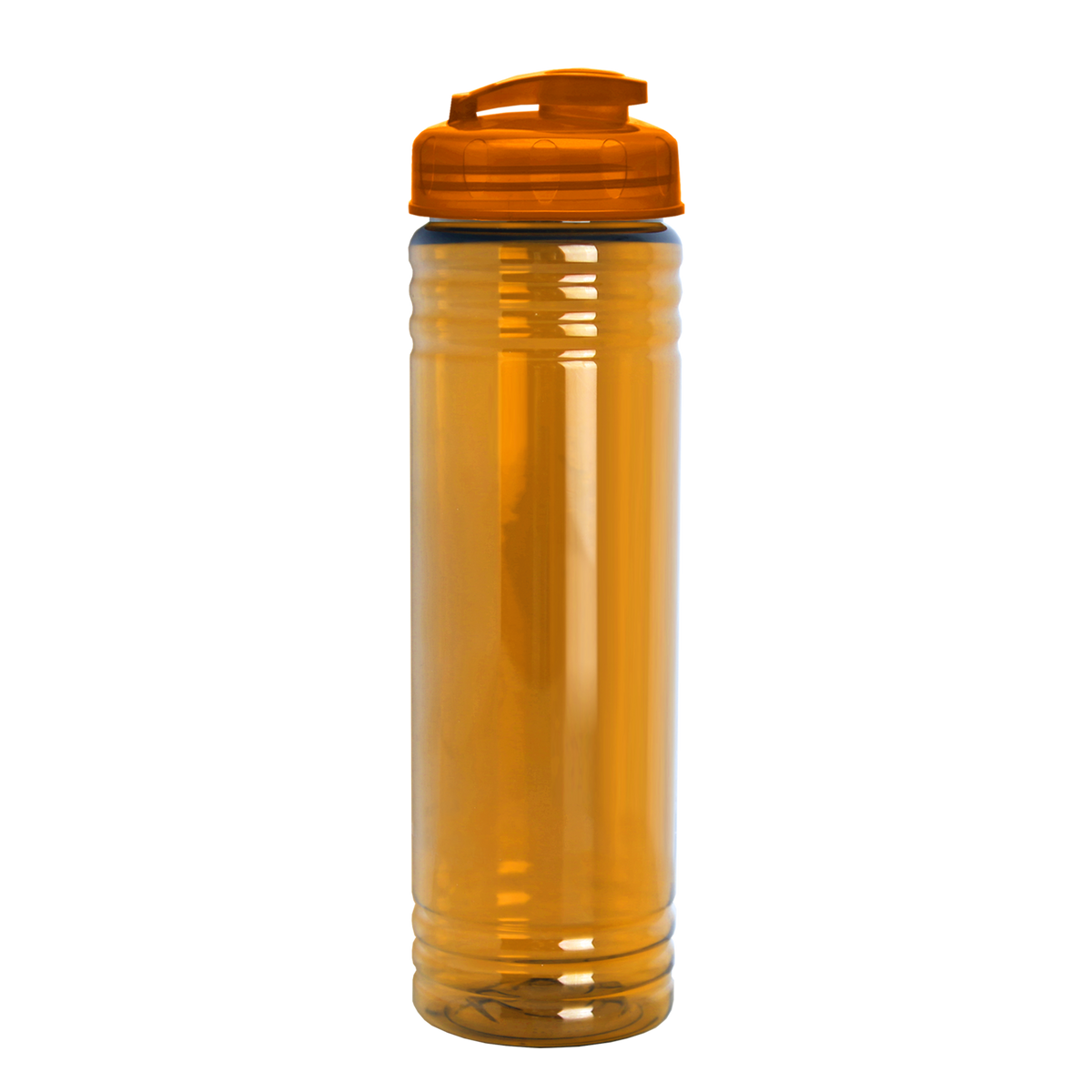 Custom logo Slim Fit RPET Bottle with Flip-Top Lid - 24 oz.
