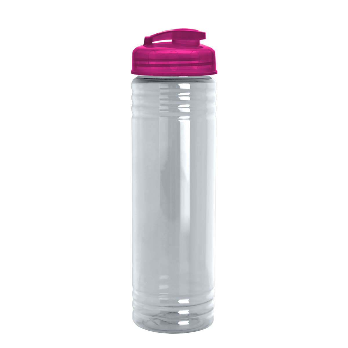 Custom logo Slim Fit RPET Bottle with Flip-Top Lid - 24 oz.