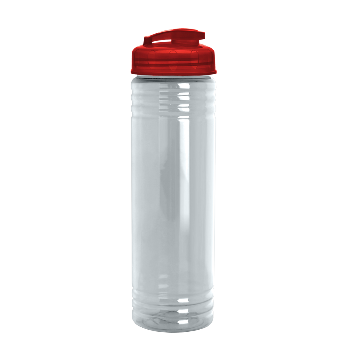 Custom logo Slim Fit RPET Bottle with Flip-Top Lid - 24 oz.