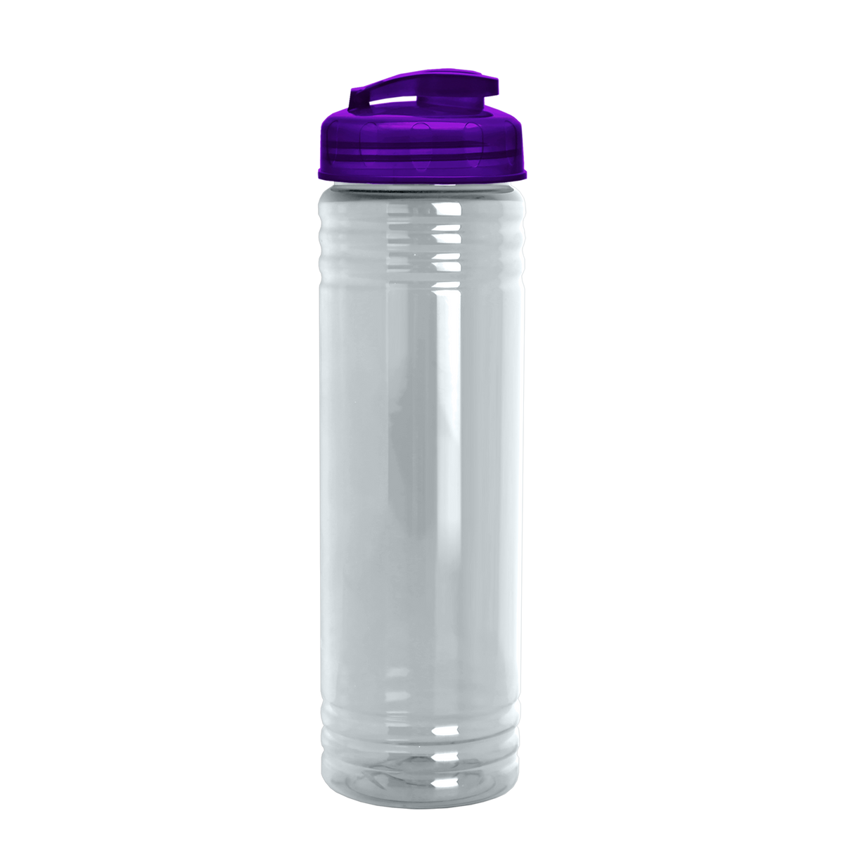 Custom logo Slim Fit RPET Bottle with Flip-Top Lid - 24 oz.