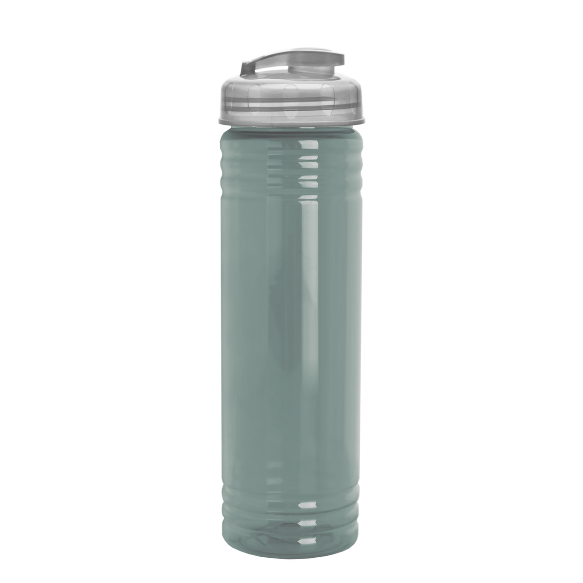 Custom logo Slim Fit RPET Bottle with Flip-Top Lid - 24 oz.