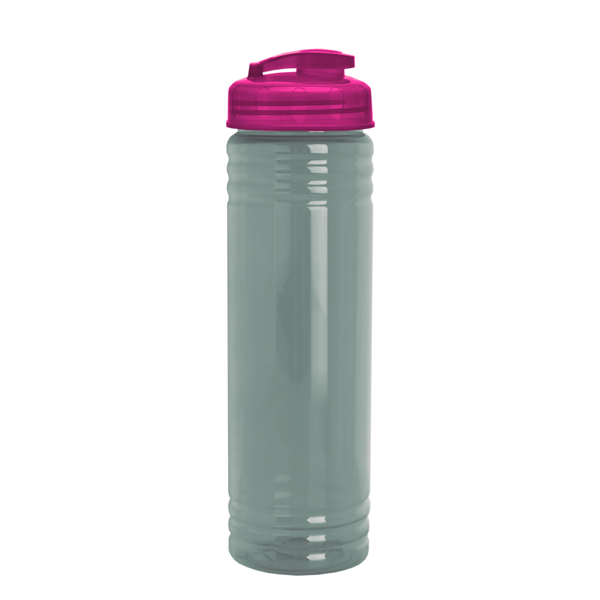 Custom logo Slim Fit RPET Bottle with Flip-Top Lid - 24 oz.