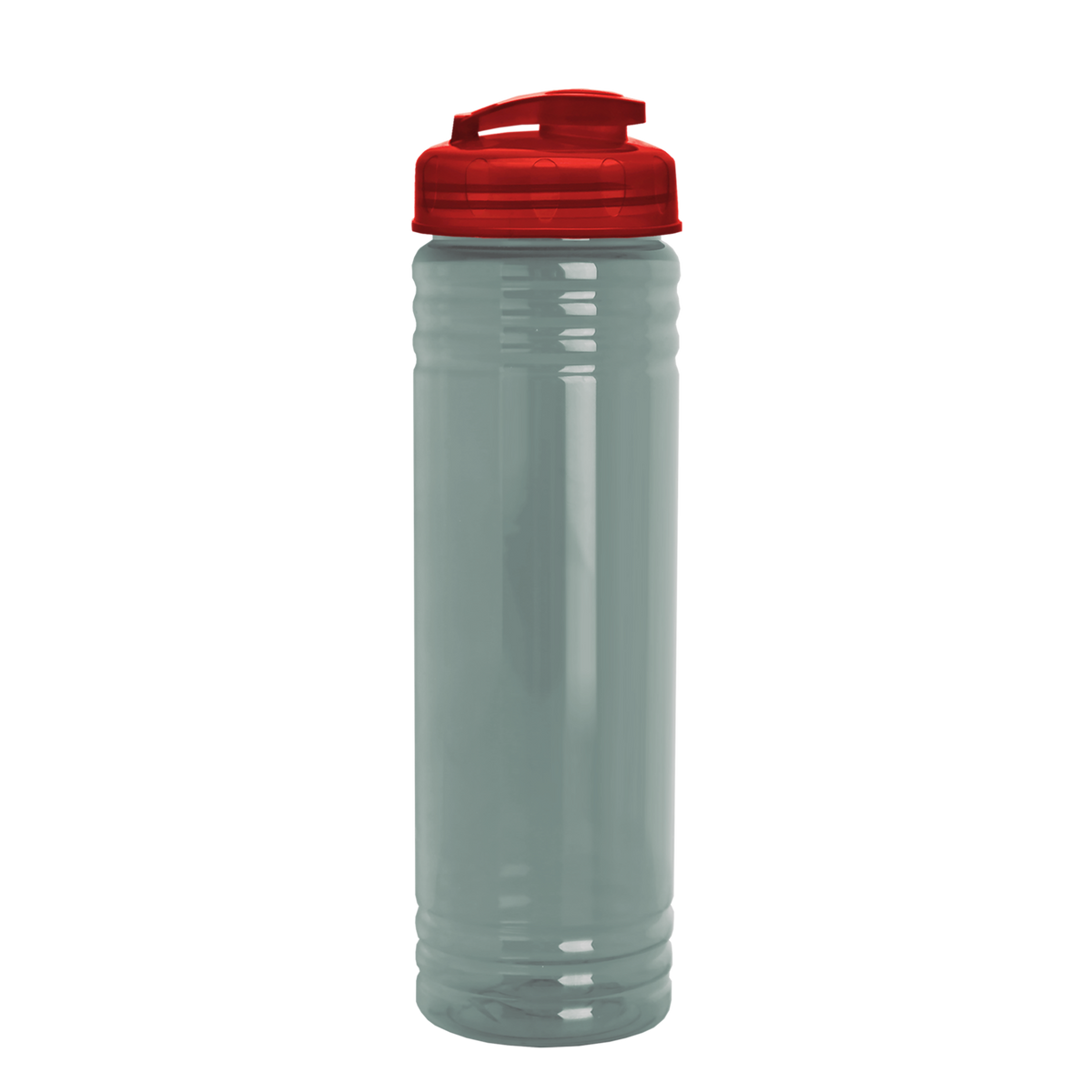 Custom logo Slim Fit RPET Bottle with Flip-Top Lid - 24 oz.