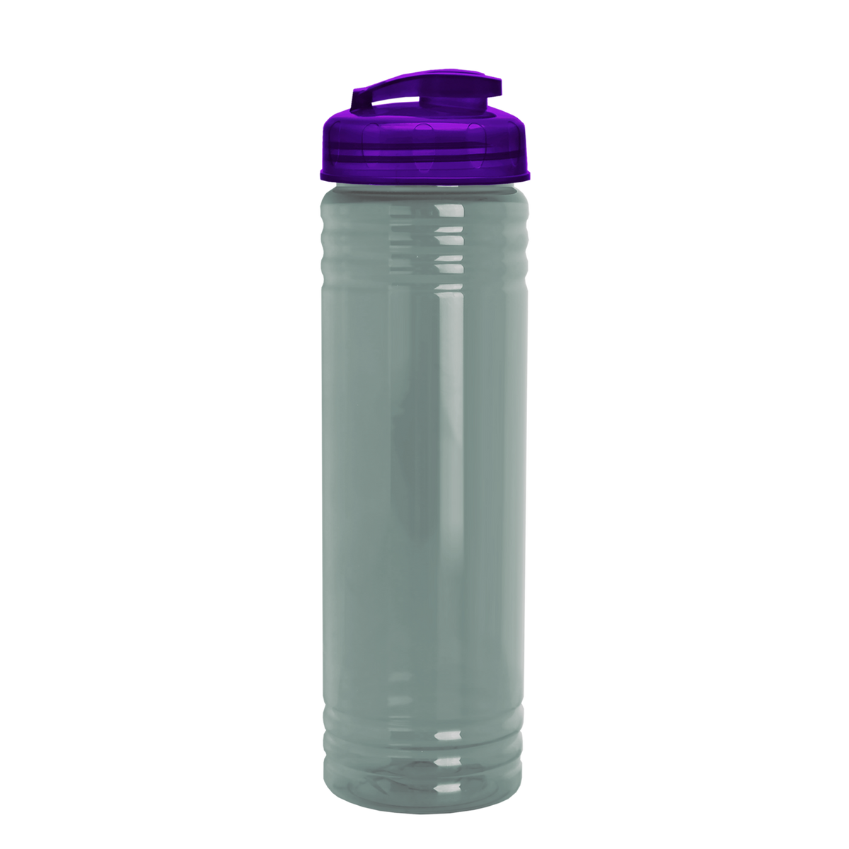 Custom logo Slim Fit RPET Bottle with Flip-Top Lid - 24 oz.