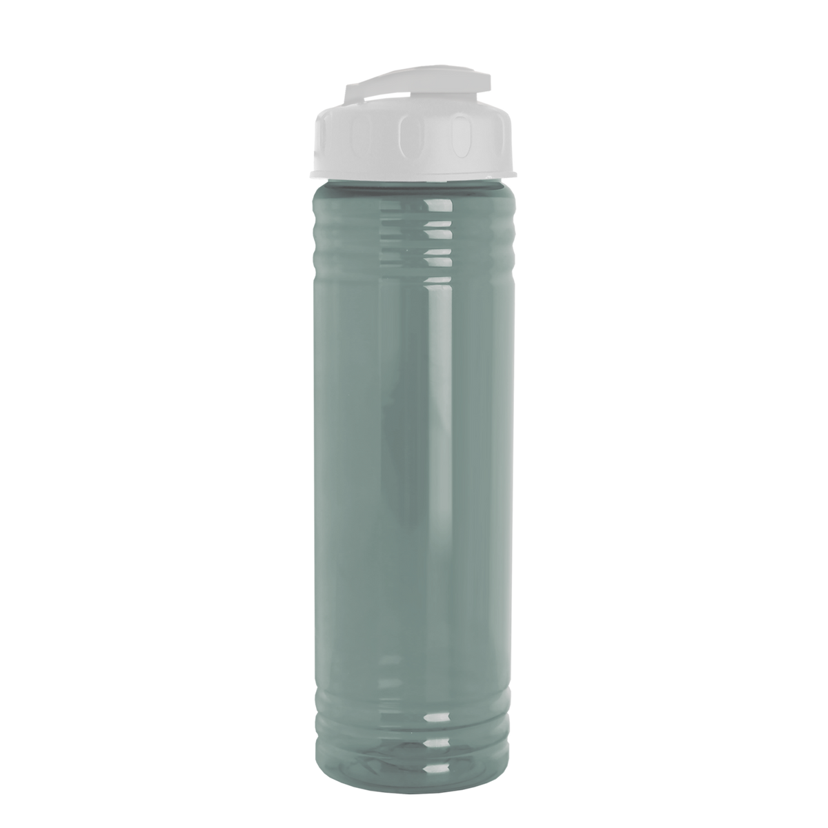 Custom logo Slim Fit RPET Bottle with Flip-Top Lid - 24 oz.
