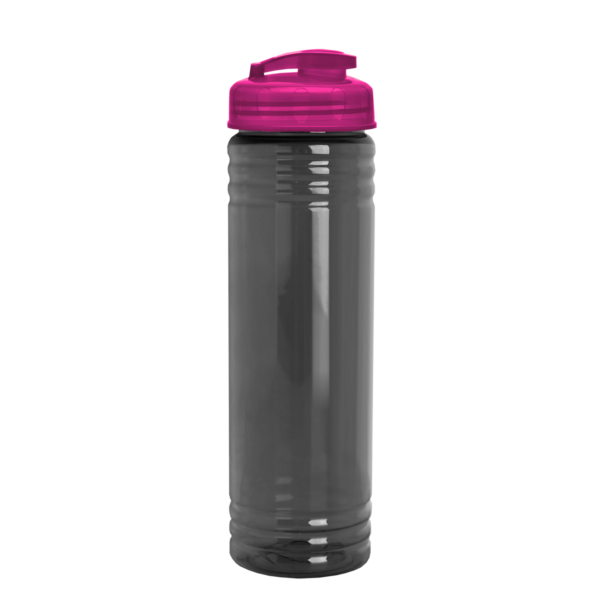 Custom logo Slim Fit RPET Bottle with Flip-Top Lid - 24 oz.