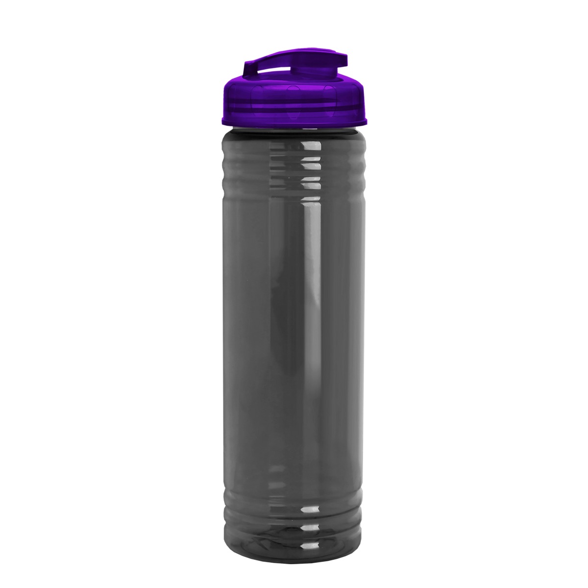 Custom logo Slim Fit RPET Bottle with Flip-Top Lid - 24 oz.