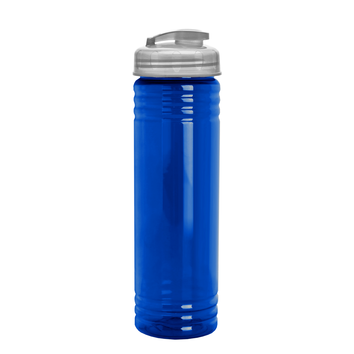 Custom logo Slim Fit RPET Bottle with Flip-Top Lid - 24 oz.