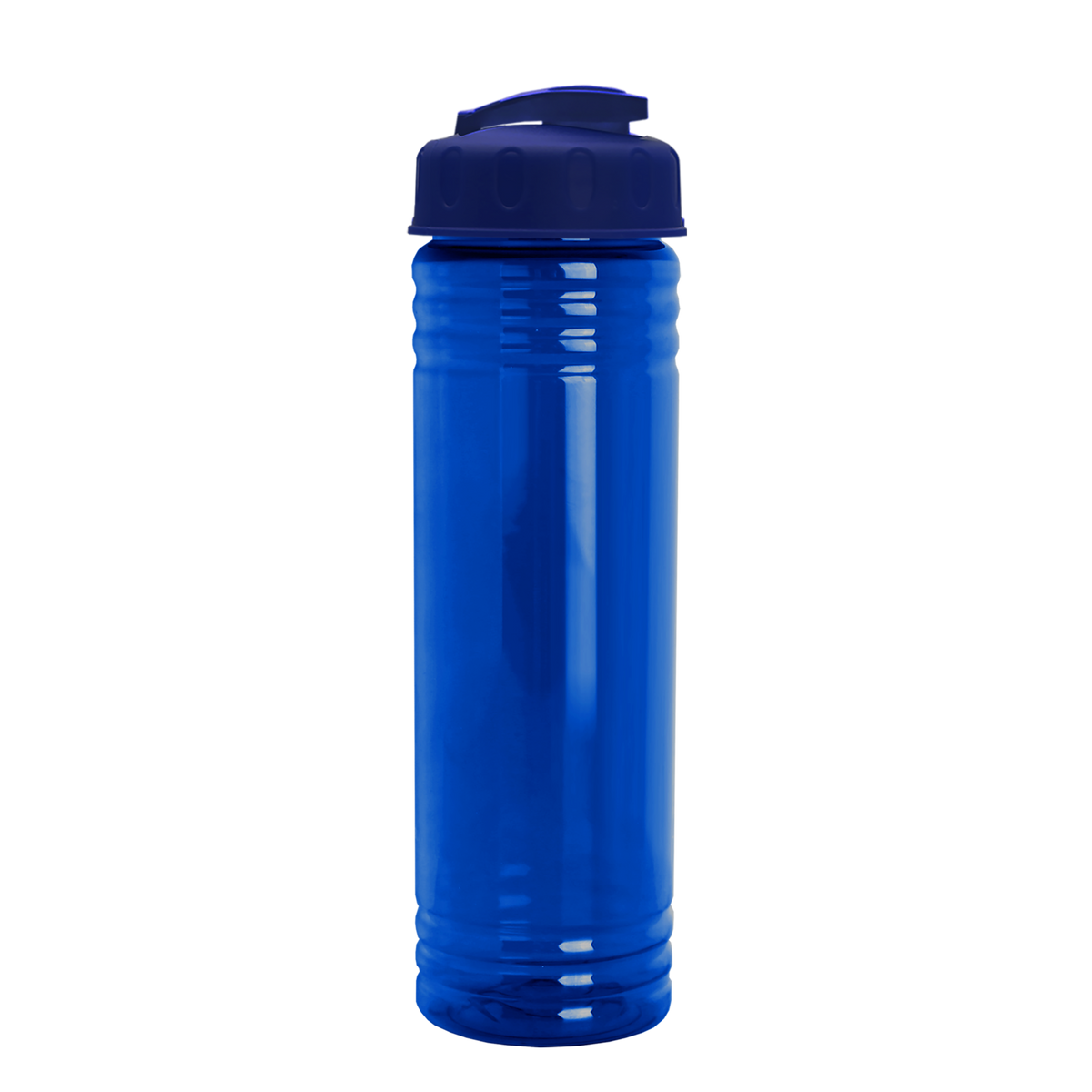Custom logo Slim Fit RPET Bottle with Flip-Top Lid - 24 oz.
