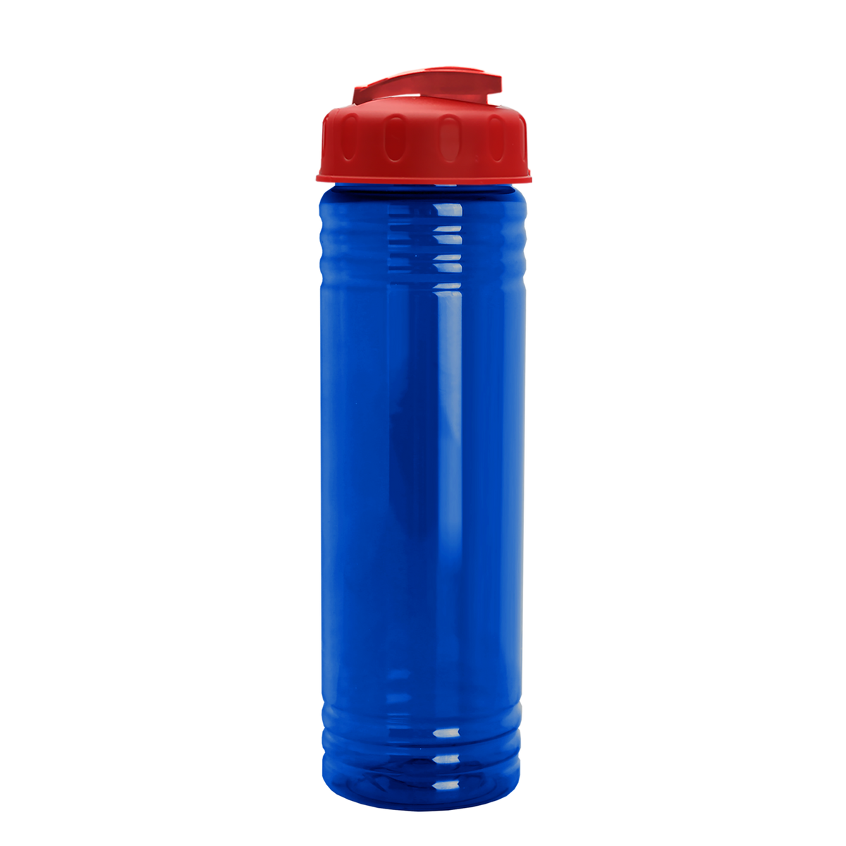 Custom logo Slim Fit RPET Bottle with Flip-Top Lid - 24 oz.