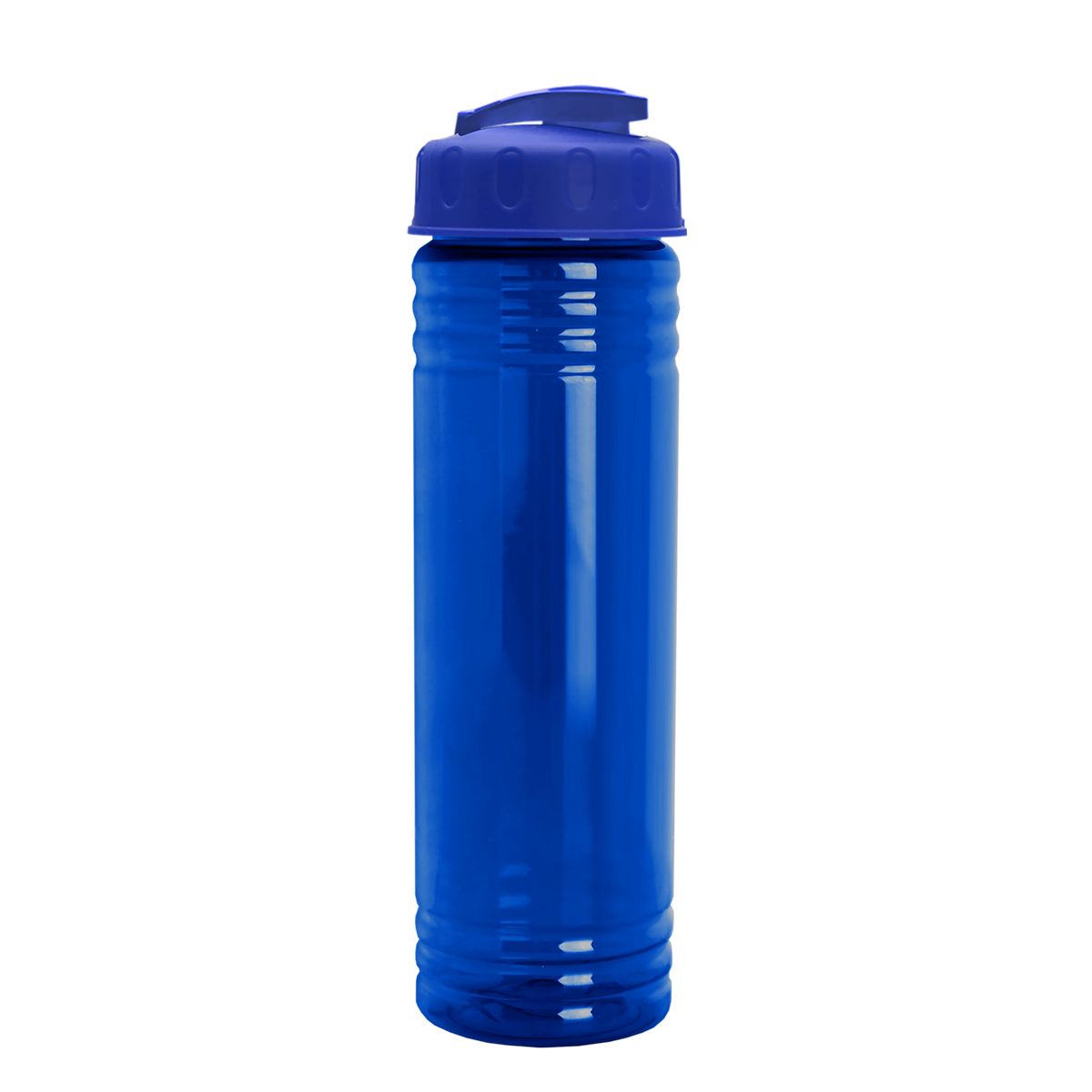 Custom logo Slim Fit RPET Bottle with Flip-Top Lid - 24 oz.