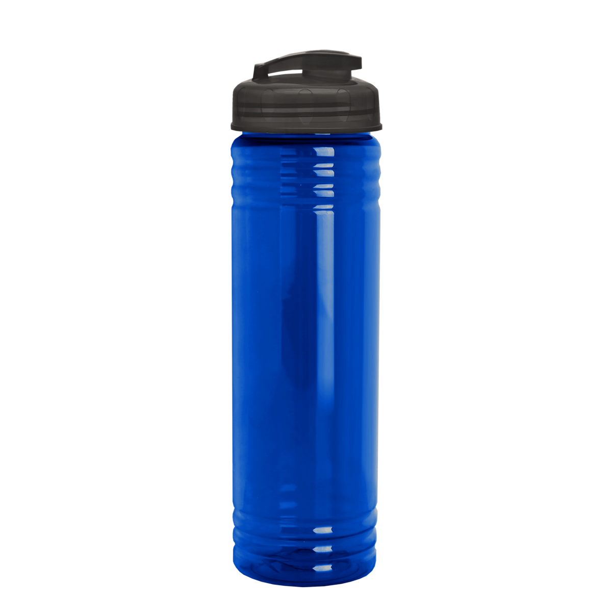 Custom logo Slim Fit RPET Bottle with Flip-Top Lid - 24 oz.