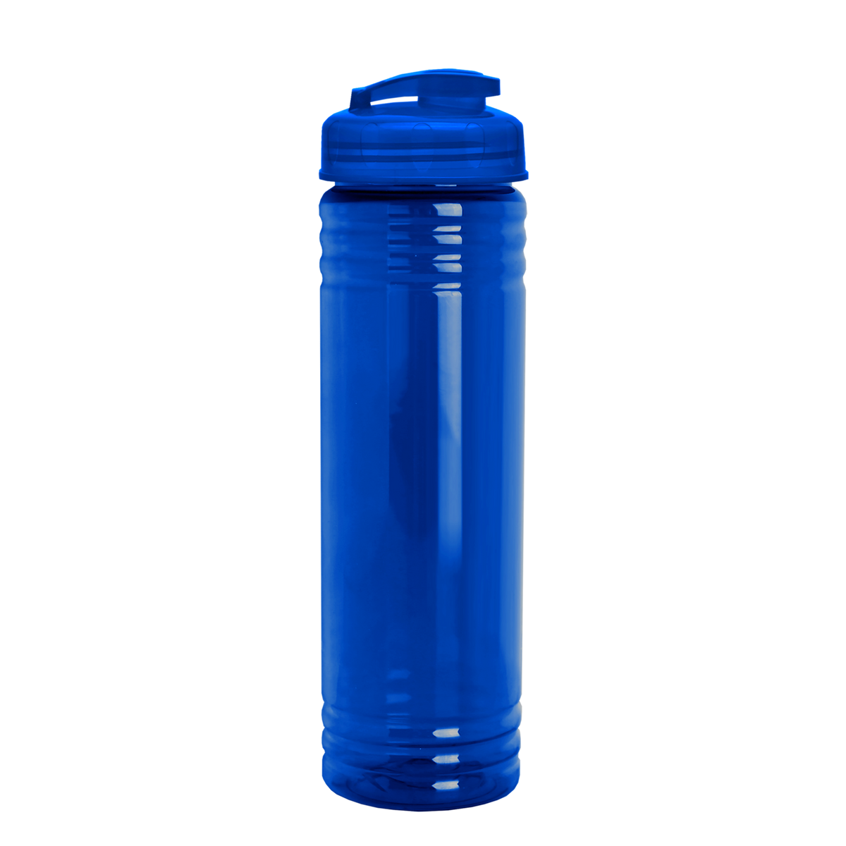Custom logo Slim Fit RPET Bottle with Flip-Top Lid - 24 oz.
