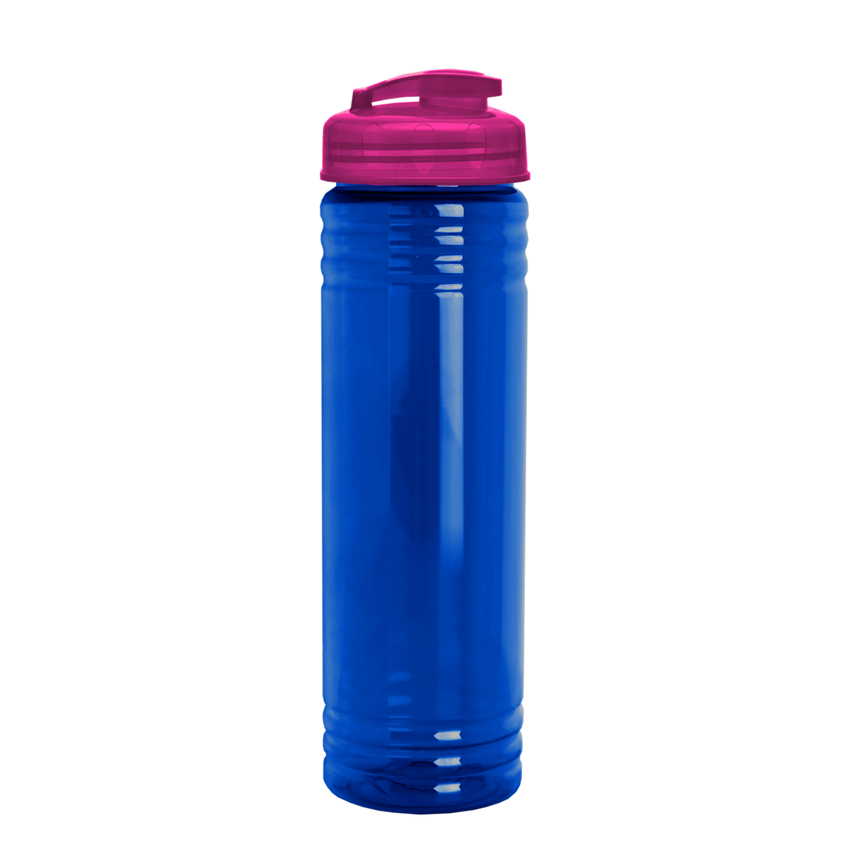 Custom logo Slim Fit RPET Bottle with Flip-Top Lid - 24 oz.
