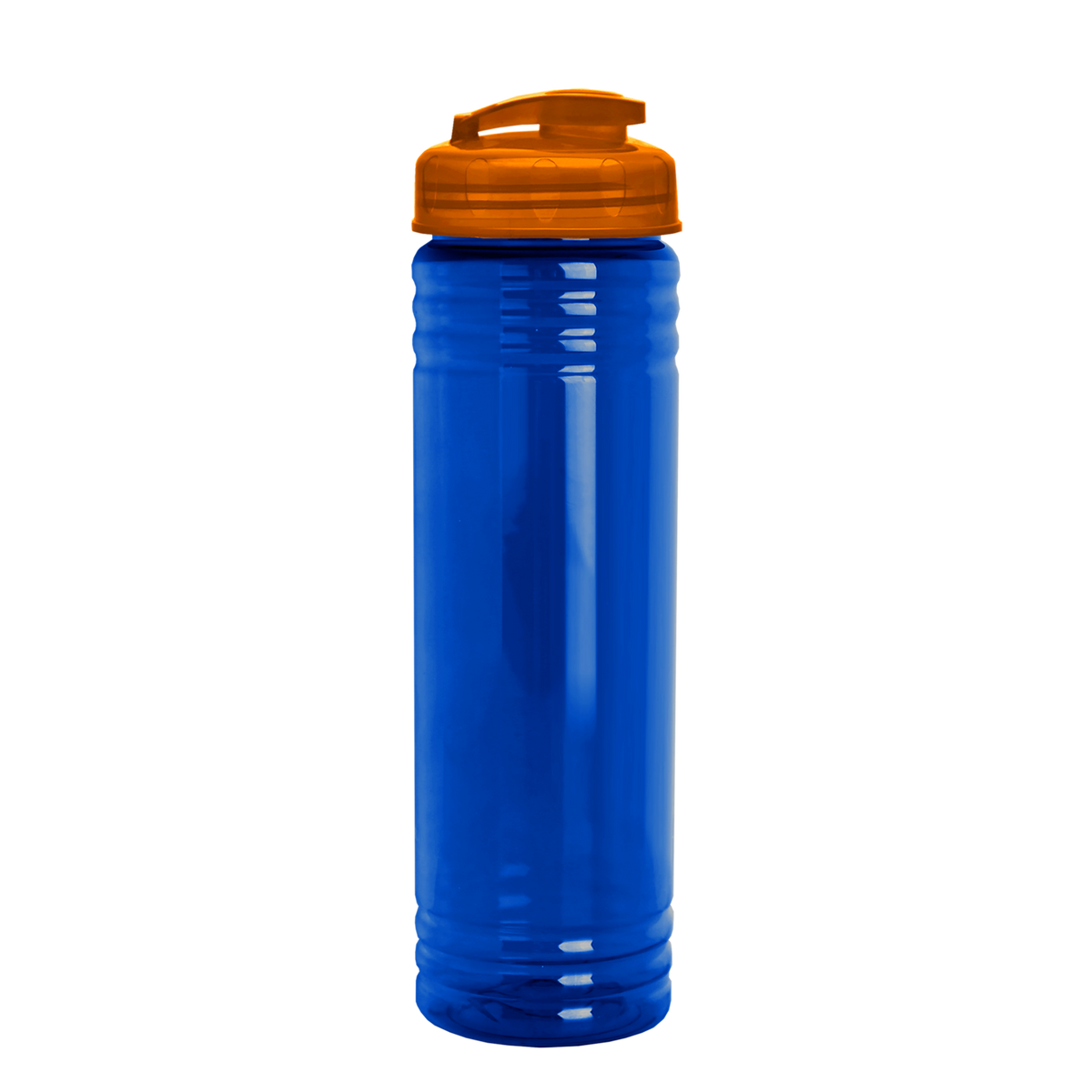 Custom logo Slim Fit RPET Bottle with Flip-Top Lid - 24 oz.