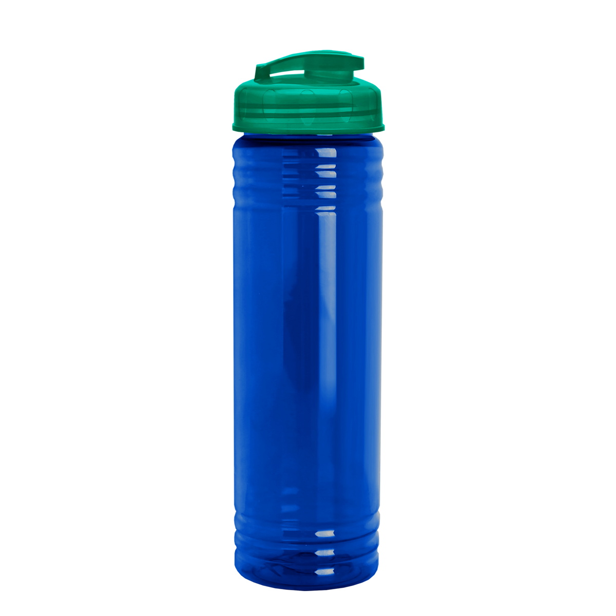 Custom logo Slim Fit RPET Bottle with Flip-Top Lid - 24 oz.