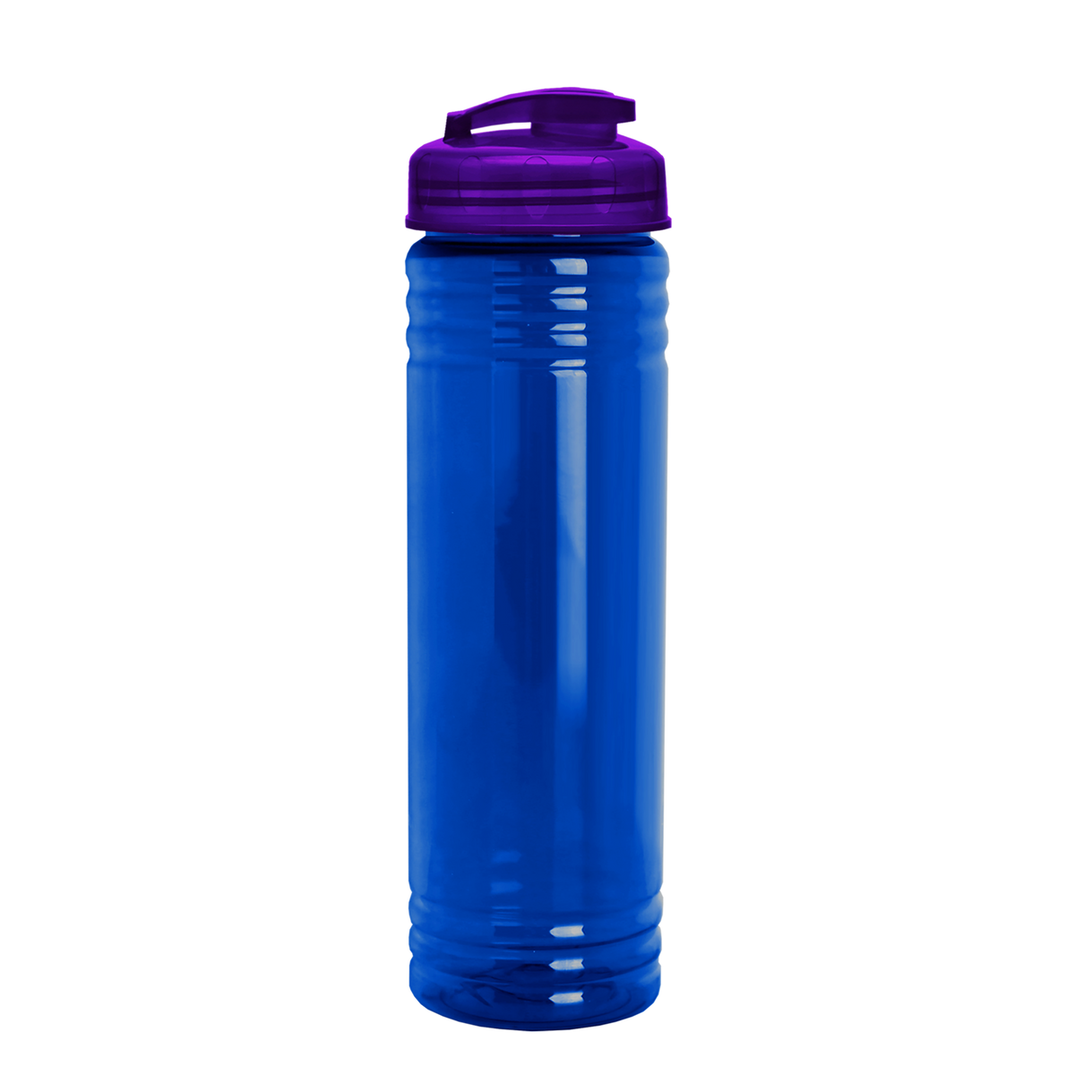 Custom logo Slim Fit RPET Bottle with Flip-Top Lid - 24 oz.