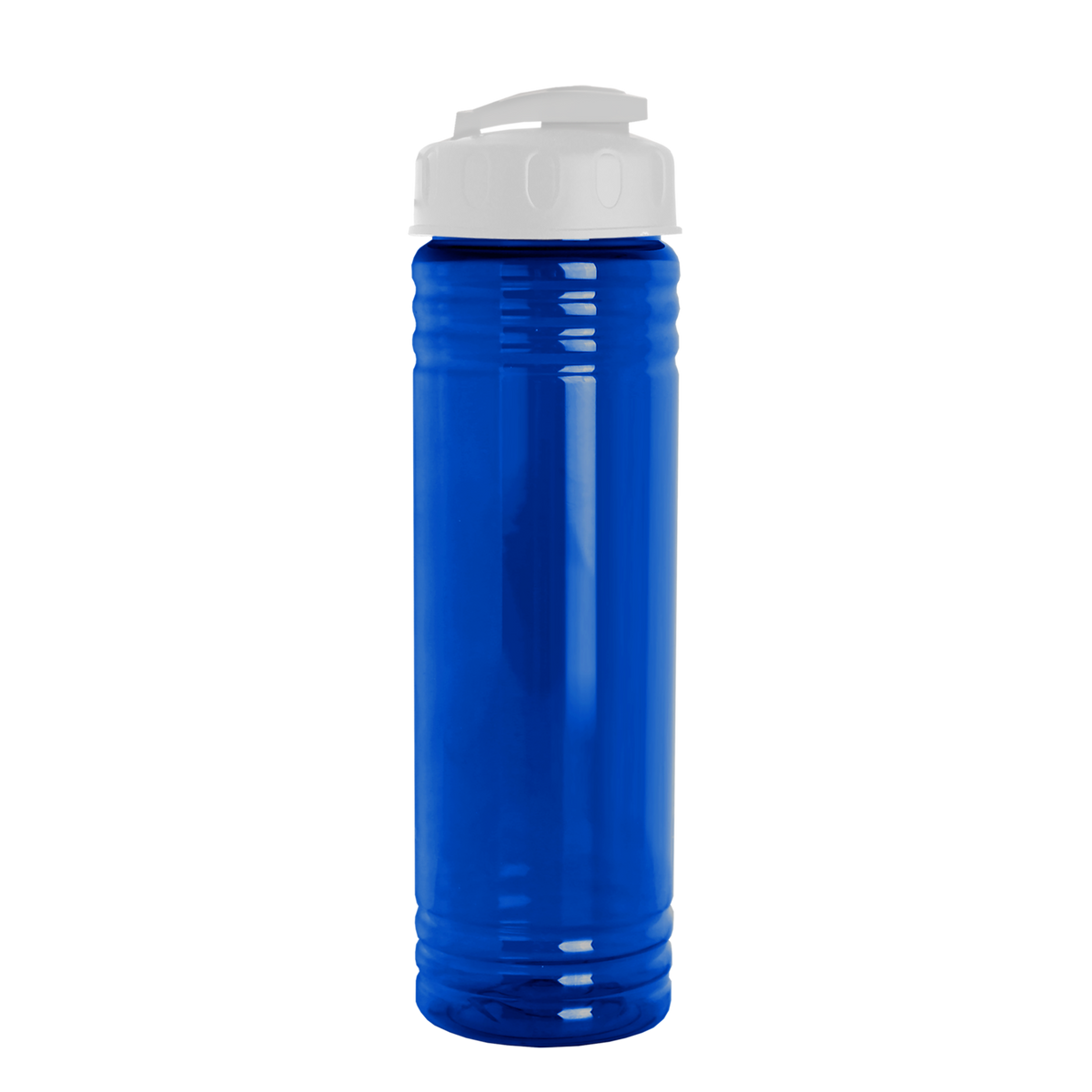 Custom logo Slim Fit RPET Bottle with Flip-Top Lid - 24 oz.