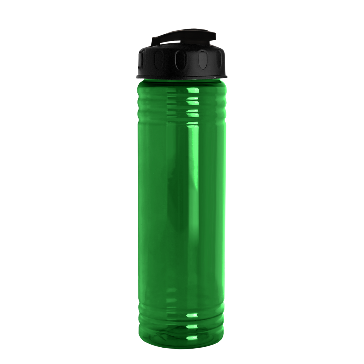 Custom logo Slim Fit RPET Bottle with Flip-Top Lid - 24 oz.