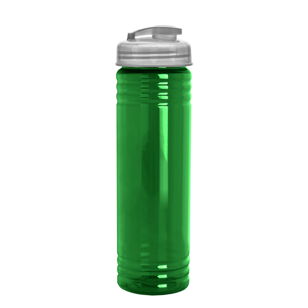 Custom logo Slim Fit RPET Bottle with Flip-Top Lid - 24 oz.