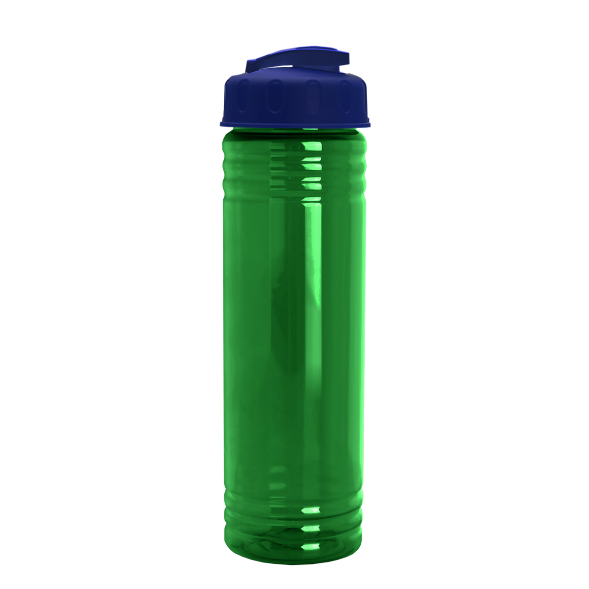 Custom logo Slim Fit RPET Bottle with Flip-Top Lid - 24 oz.