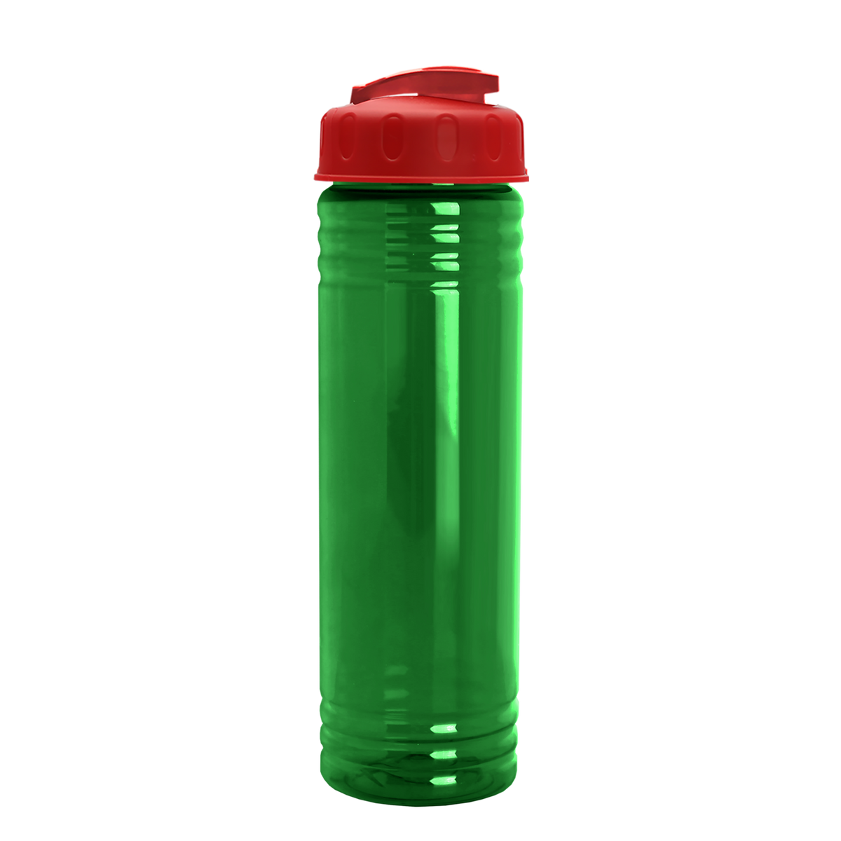 Custom logo Slim Fit RPET Bottle with Flip-Top Lid - 24 oz.