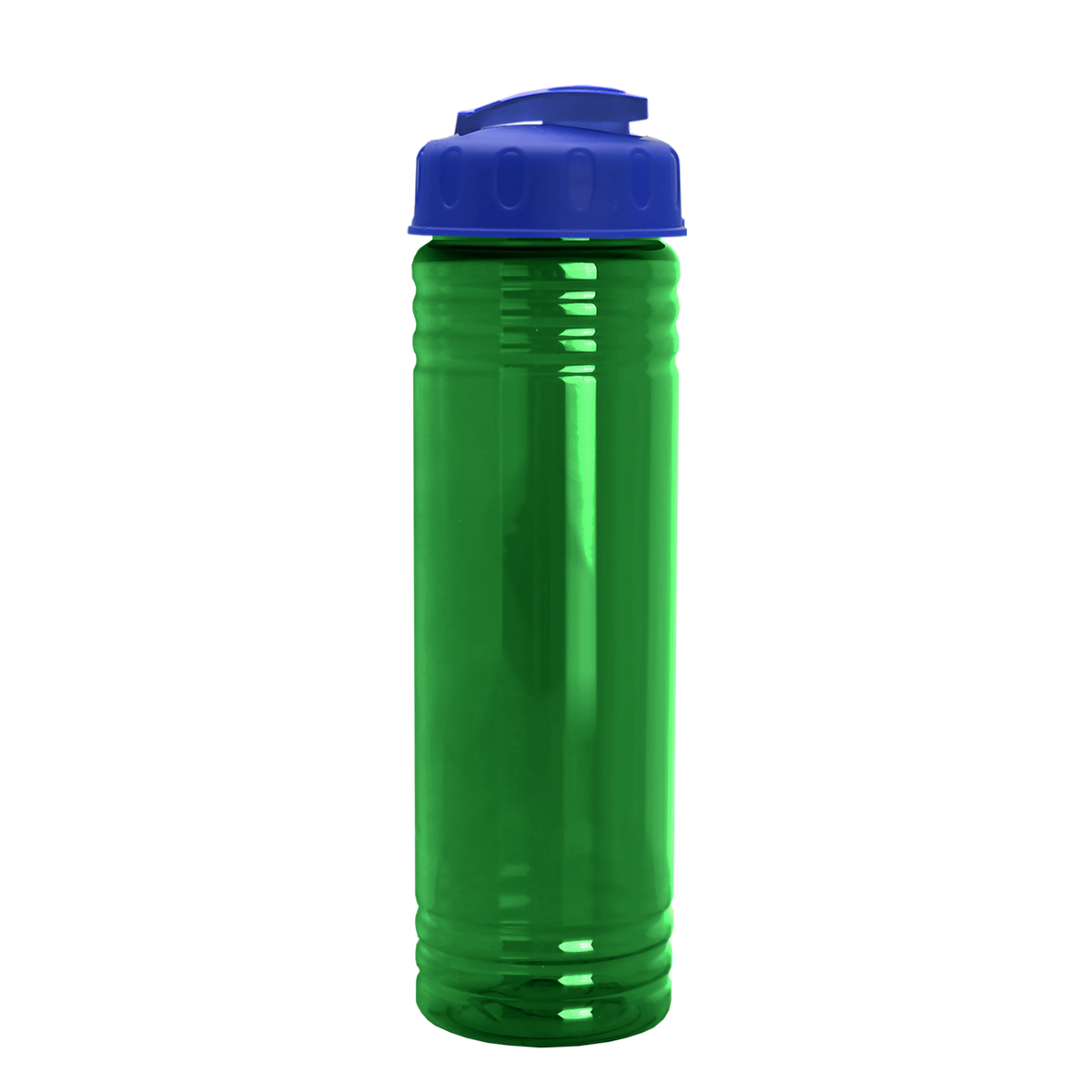 Custom logo Slim Fit RPET Bottle with Flip-Top Lid - 24 oz.