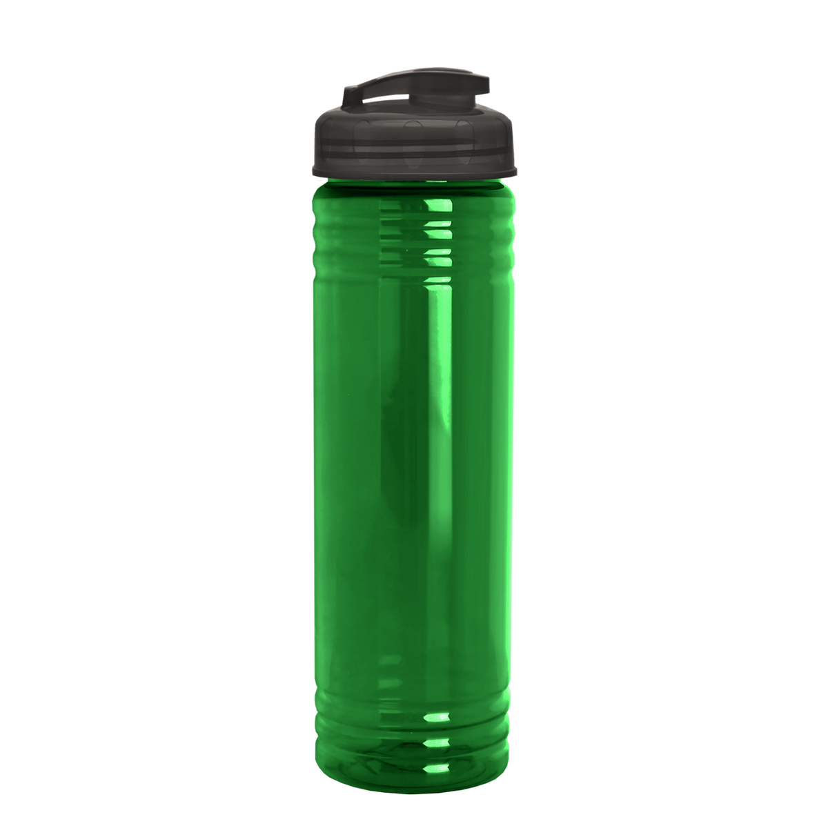 Custom logo Slim Fit RPET Bottle with Flip-Top Lid - 24 oz.