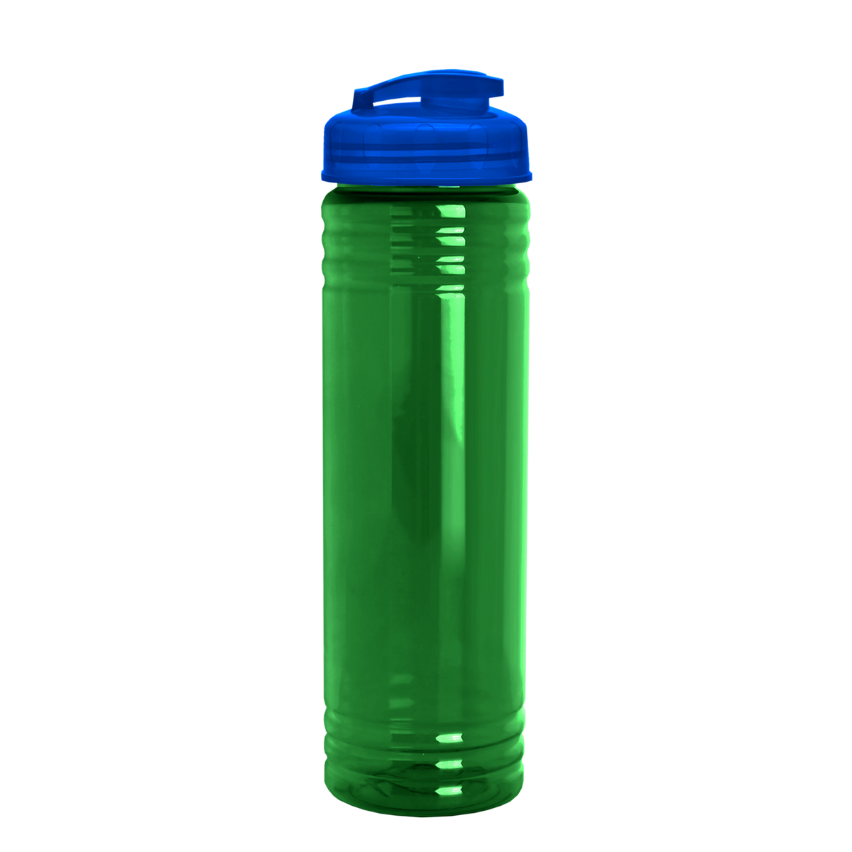 Custom logo Slim Fit RPET Bottle with Flip-Top Lid - 24 oz.