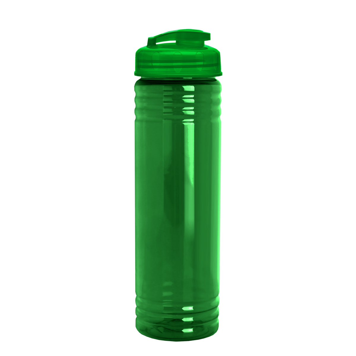 Custom logo Slim Fit RPET Bottle with Flip-Top Lid - 24 oz.