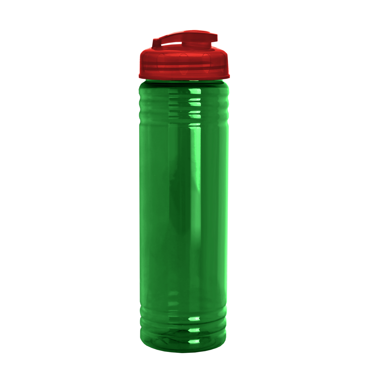 Custom logo Slim Fit RPET Bottle with Flip-Top Lid - 24 oz.