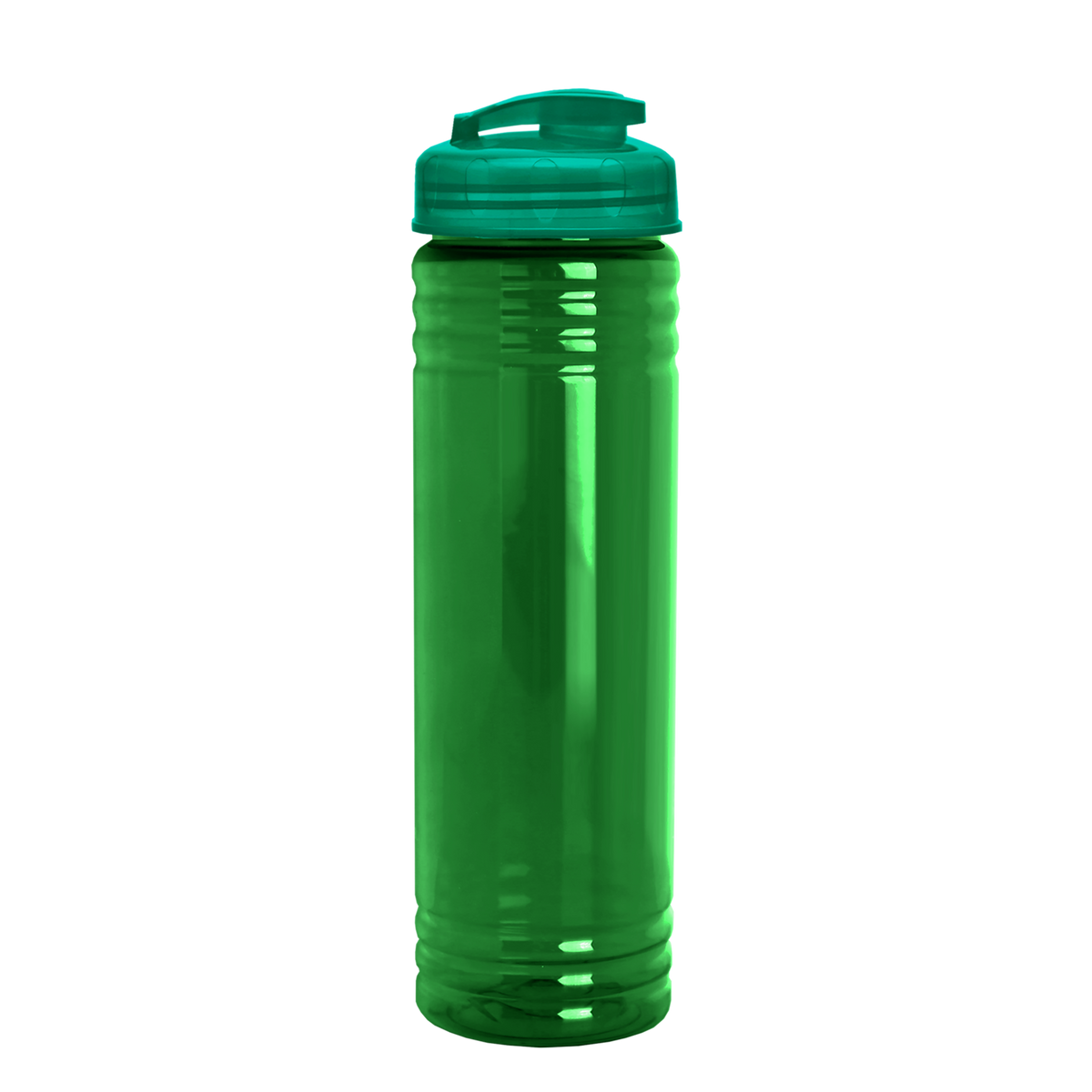 Custom logo Slim Fit RPET Bottle with Flip-Top Lid - 24 oz.