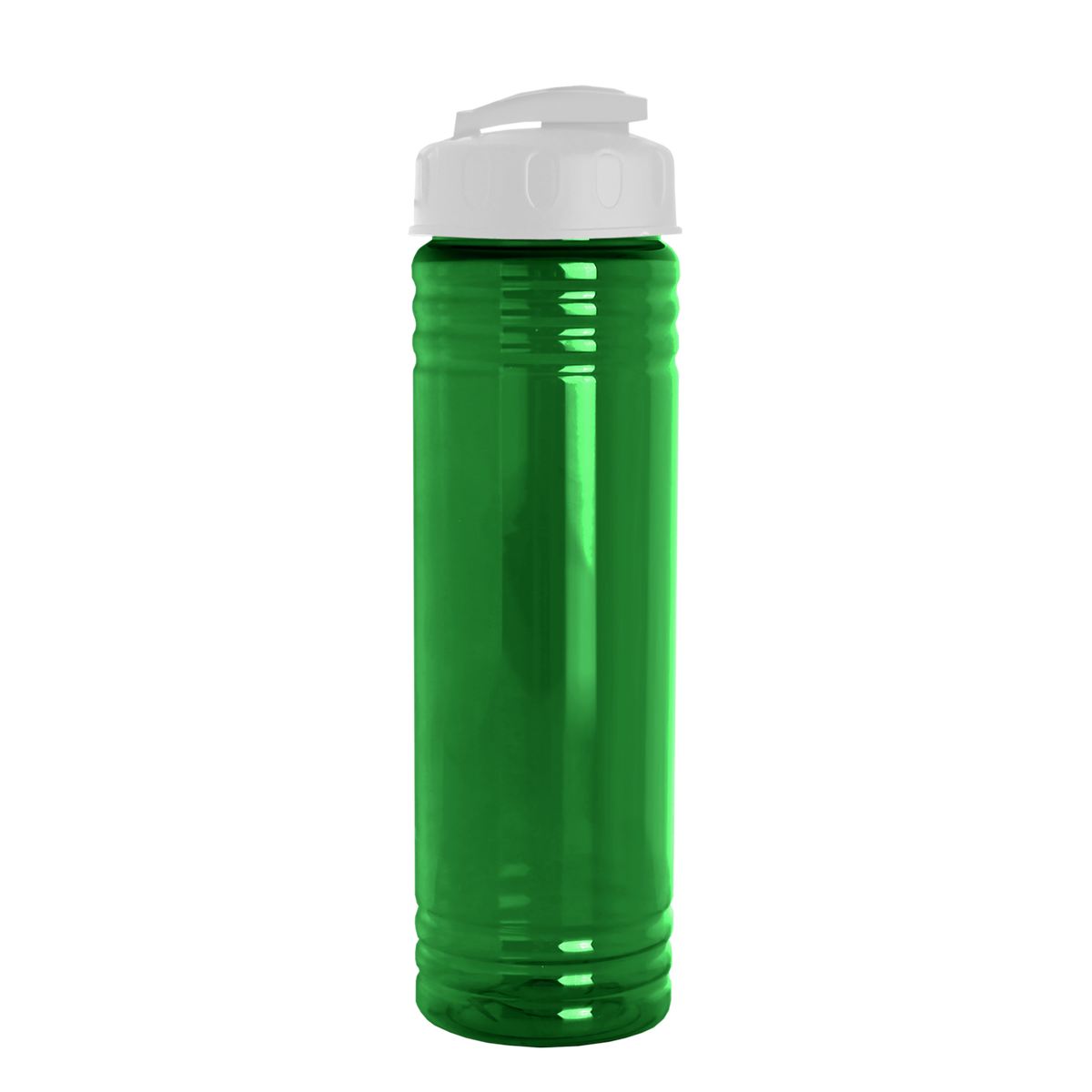 Custom logo Slim Fit RPET Bottle with Flip-Top Lid - 24 oz.